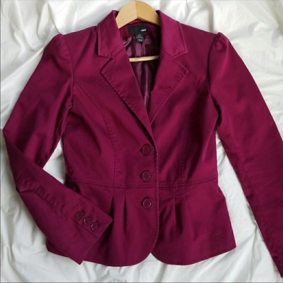 H&M Jackets & Blazers - H&M Magenta Blazer